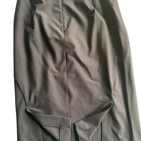 NWT theory black pencil skirt with double slit sz 8 - Picture 2 of 4